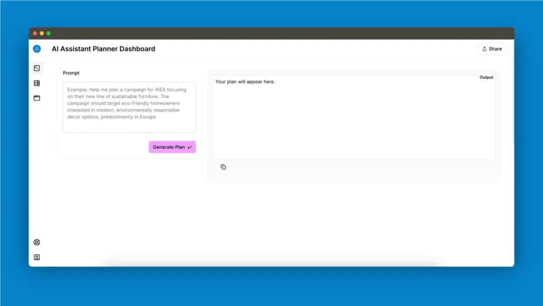 Screenshot of Ai Assistant Planner